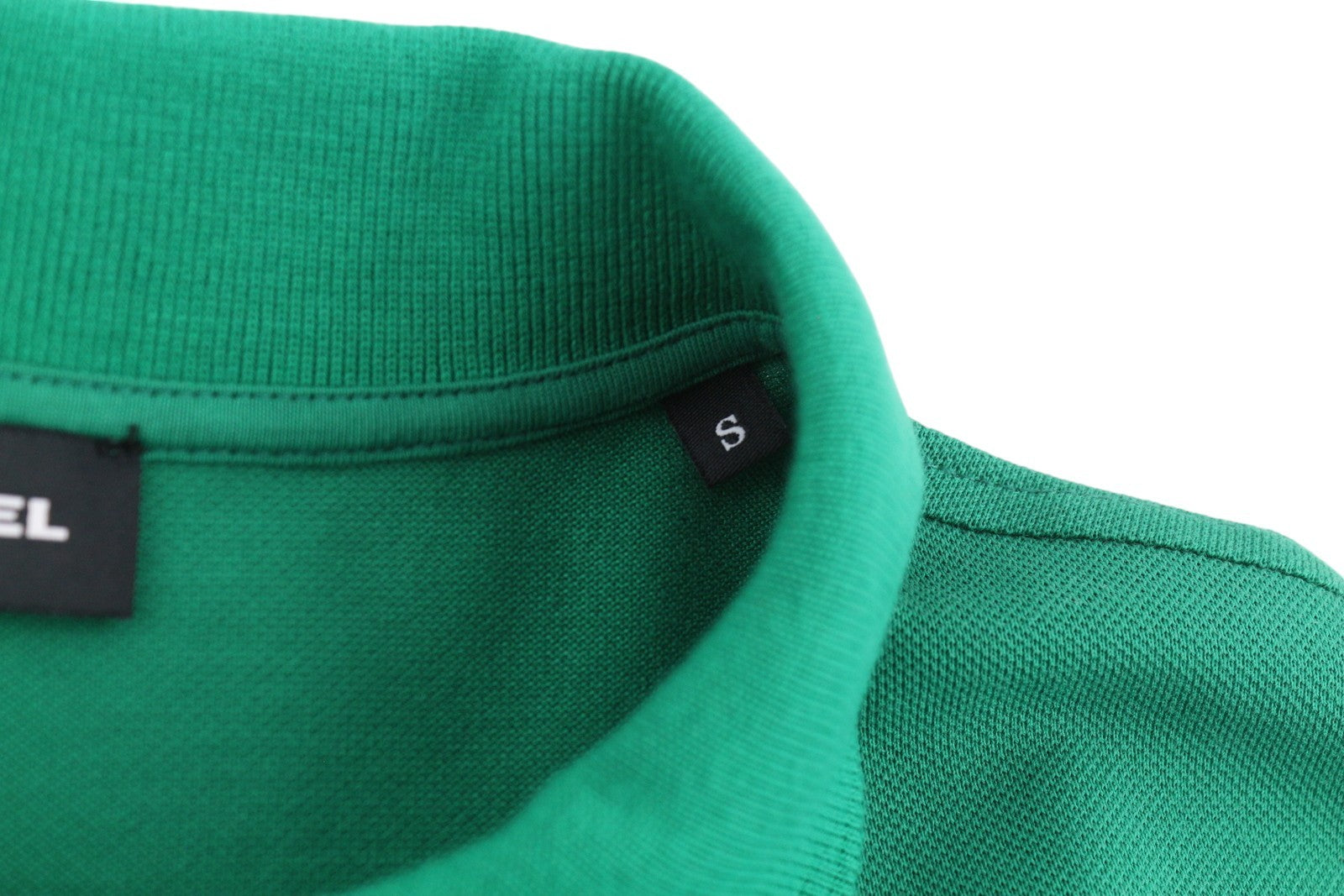 DIESEL T-Ralfy-Bic vyriški marškinėliai S su trumpomis rankovėmis, medvilniniai, juodi ir žali. 