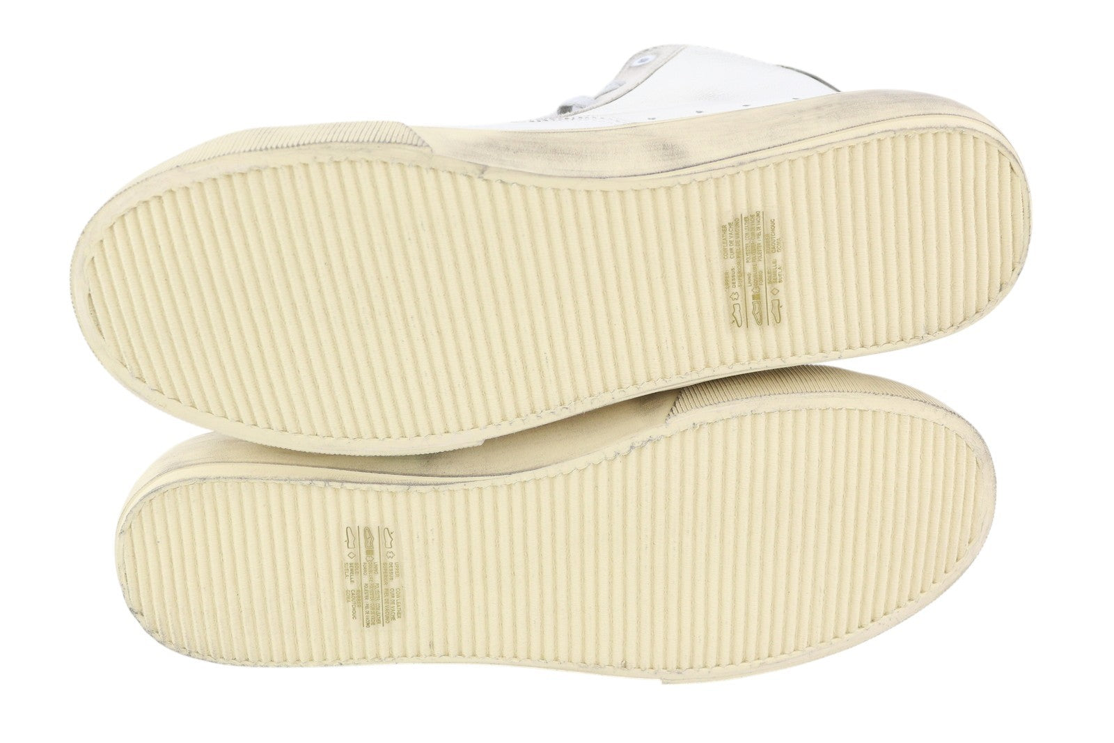 DIESEL S-Mydori MC vyriški sportbačiai, EU42, balti, odiniai, su raišteliais, migdolų nosimi, RRP 220 € 