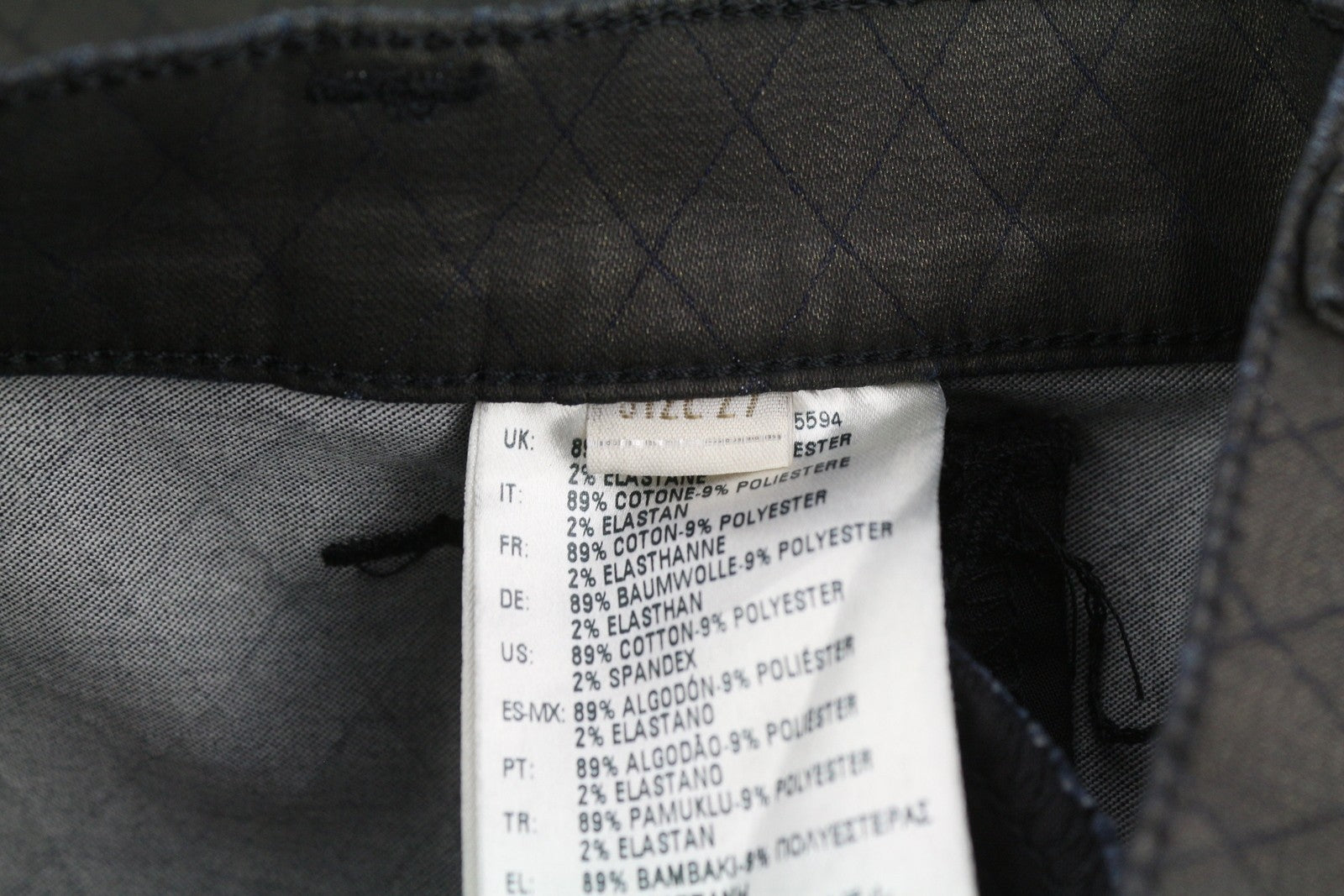 DIESEL De-Frank 0668Z moteriškas sijonas, W27, blizgučiais juodas, blizgantis, siuvinėtas, RRP175