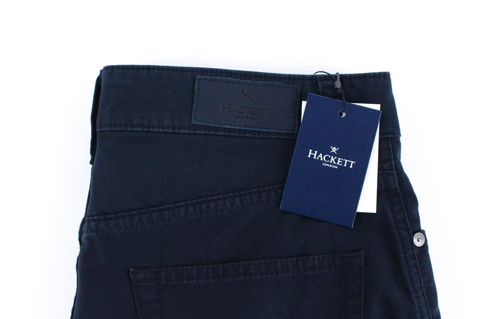 HACKETT Mens Jeans UK30R Navy Stretch Regular Straight  Classic Style