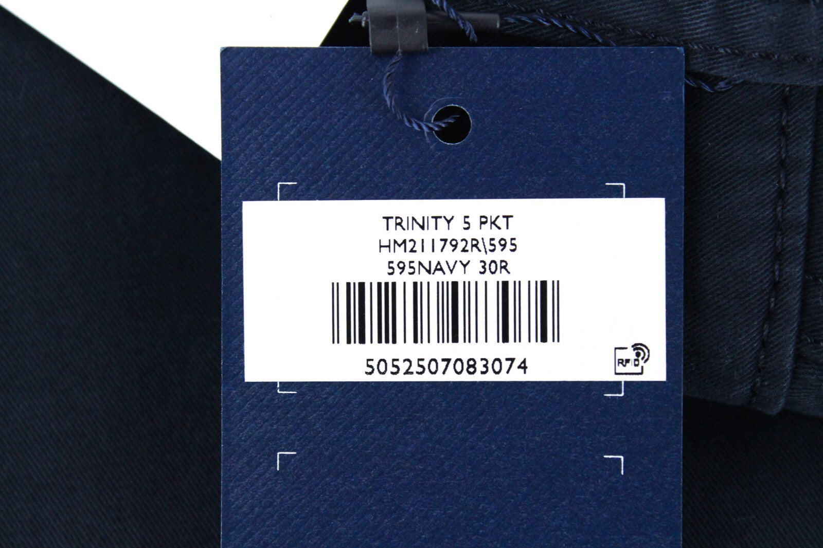 HACKETT Mens Jeans UK30R Navy Stretch Regular Straight  Classic Style