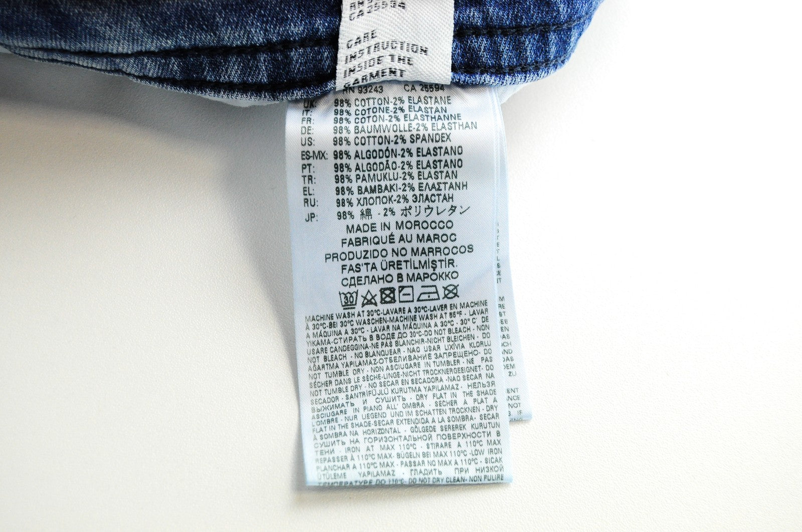 DIESEL Buster 081AL vyriški ploni siaurėjantys mėlyni džinsai su sagomis, W27 L32 skalbti 