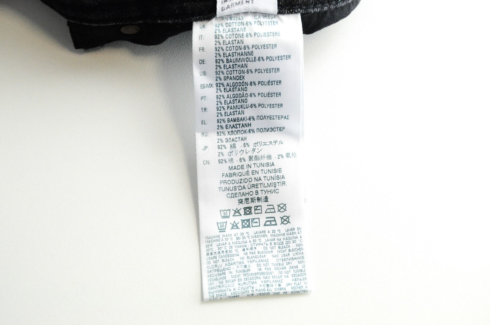 DIESEL Sleenker-X-SP 082AX vyriški W33 L32 ploni aptempti džinsai su sagomis ir dviejų spalvų 