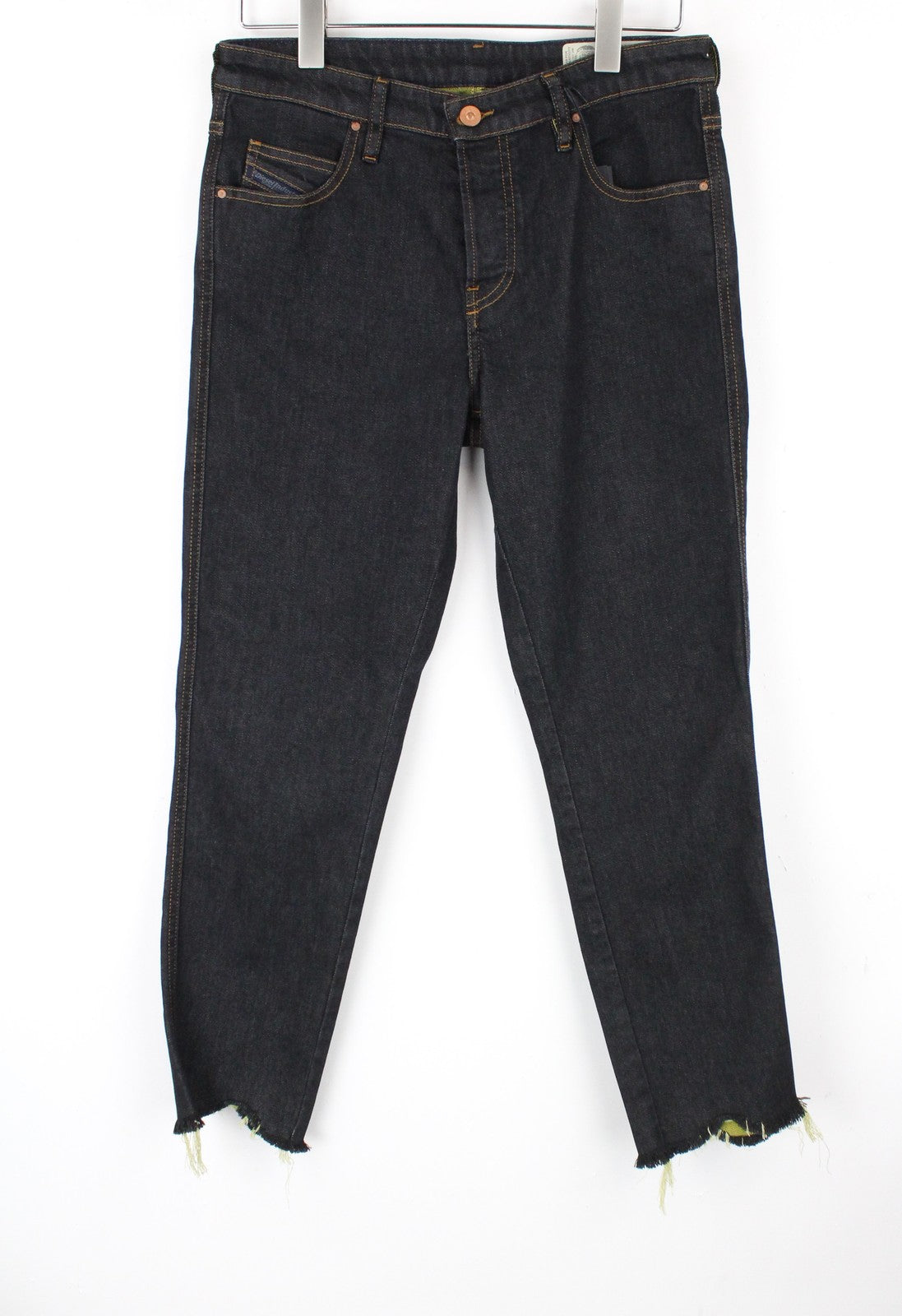 DIESEL Babhila 084XK moteriški džinsai W29/L30 tamsiai mėlyni su sagomis 