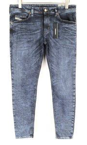 DIESEL Stickker 0687M Mens Skinny Super Slim Jeans W34 L30 Stone Blue
