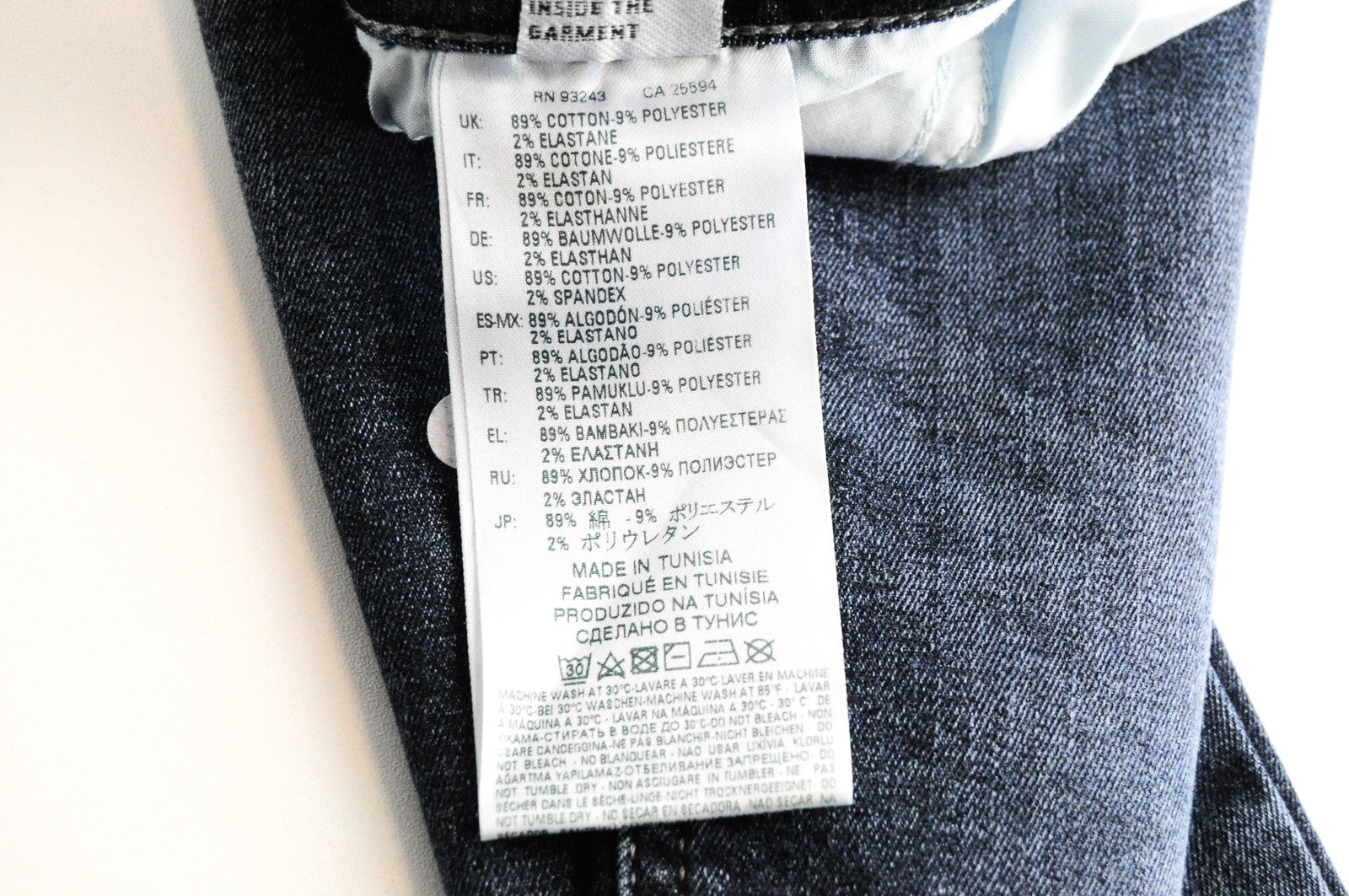 DIESEL Stickker 0687M Mens Skinny Super Slim Jeans W34 L30 Stone Blue