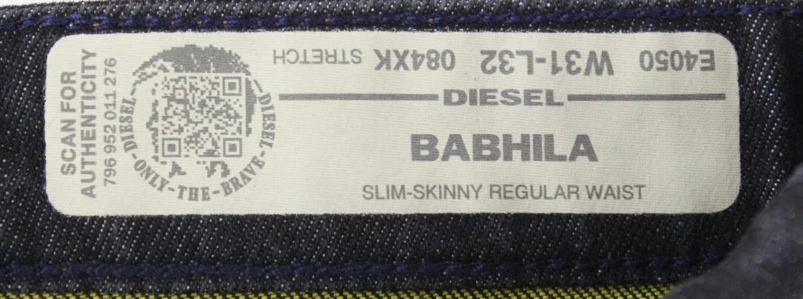 DIESEL Babhila 084XK moteriški džinsai W31/L32 su sagomis, tamprūs 