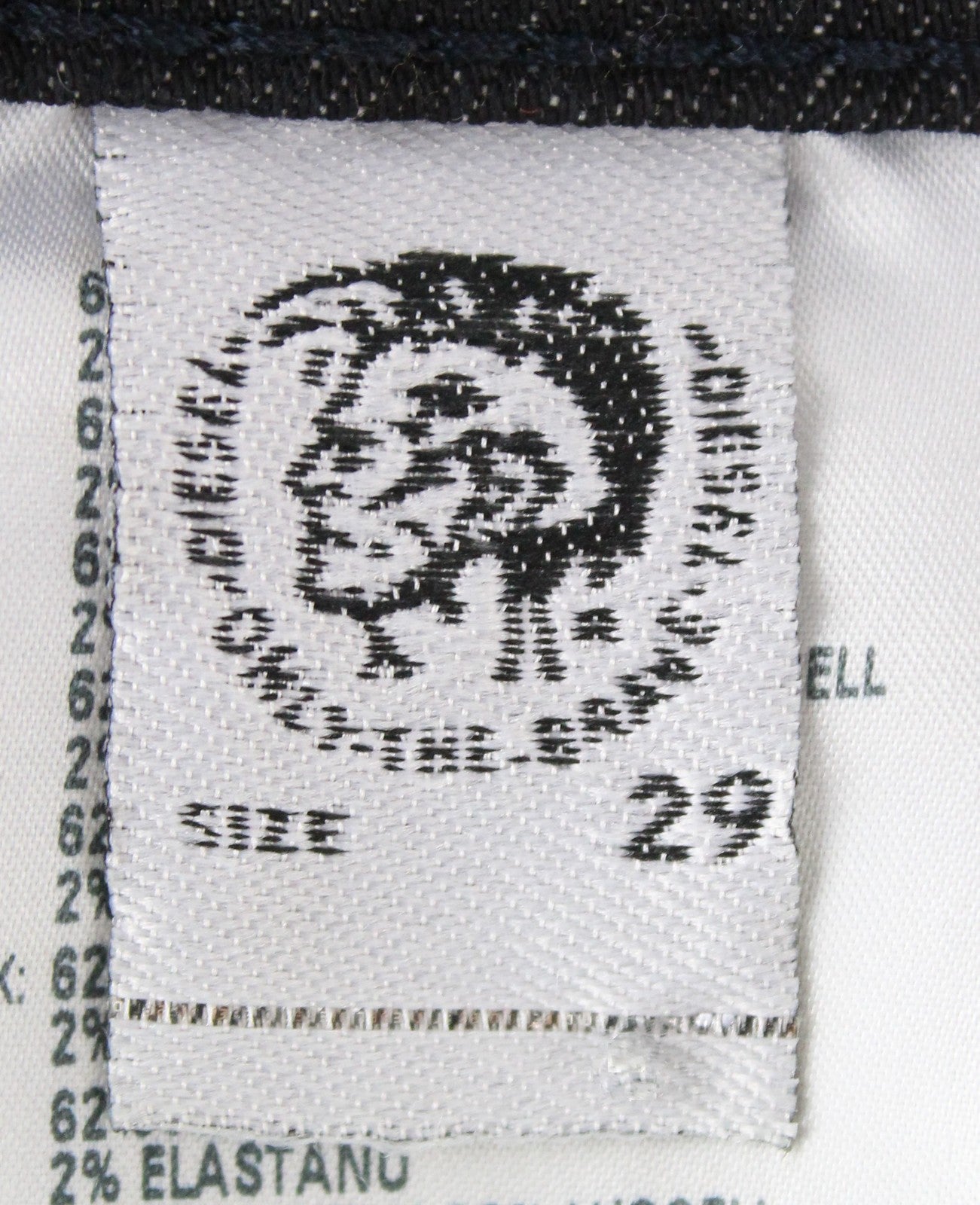 DIESEL Babhila 084XK moteriški džinsai W29/L32 tamsiai mėlyni su sagomis 