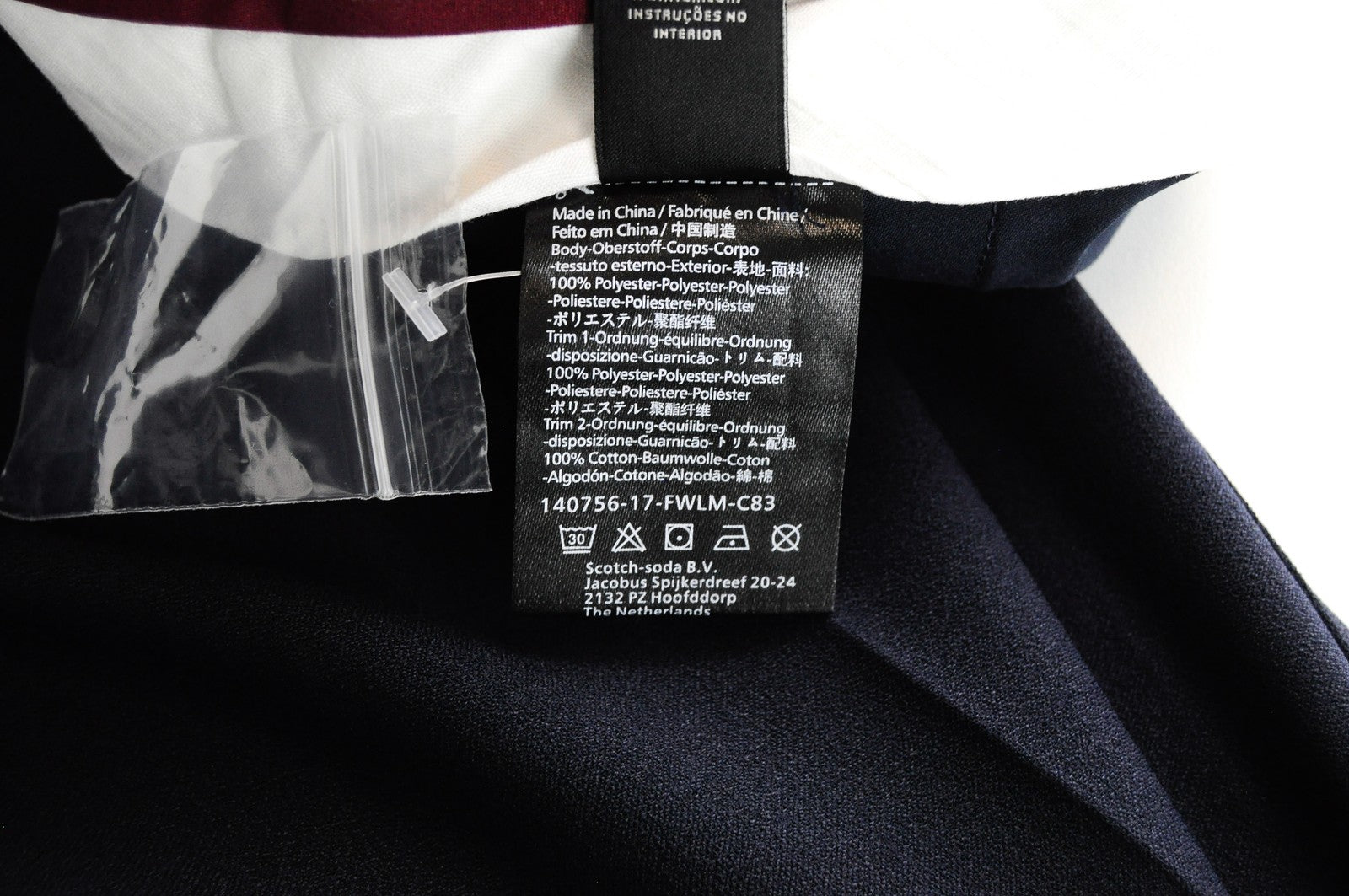 MAISON SCOTCH Wide  Trousers Womens S Pleated Zip Dark Blue Classic Pants