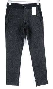 MAISON SCOTCH W26 L32 juodi, blizgučiais ir aptempti moteriški džinsai su vidutinio liemens juosta. 