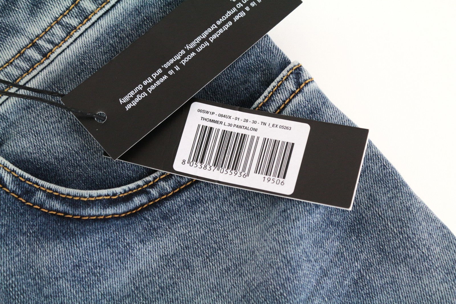 DIESEL Thommer 084UX vyriški džinsai W28/L30 Wash Blue Skinny 