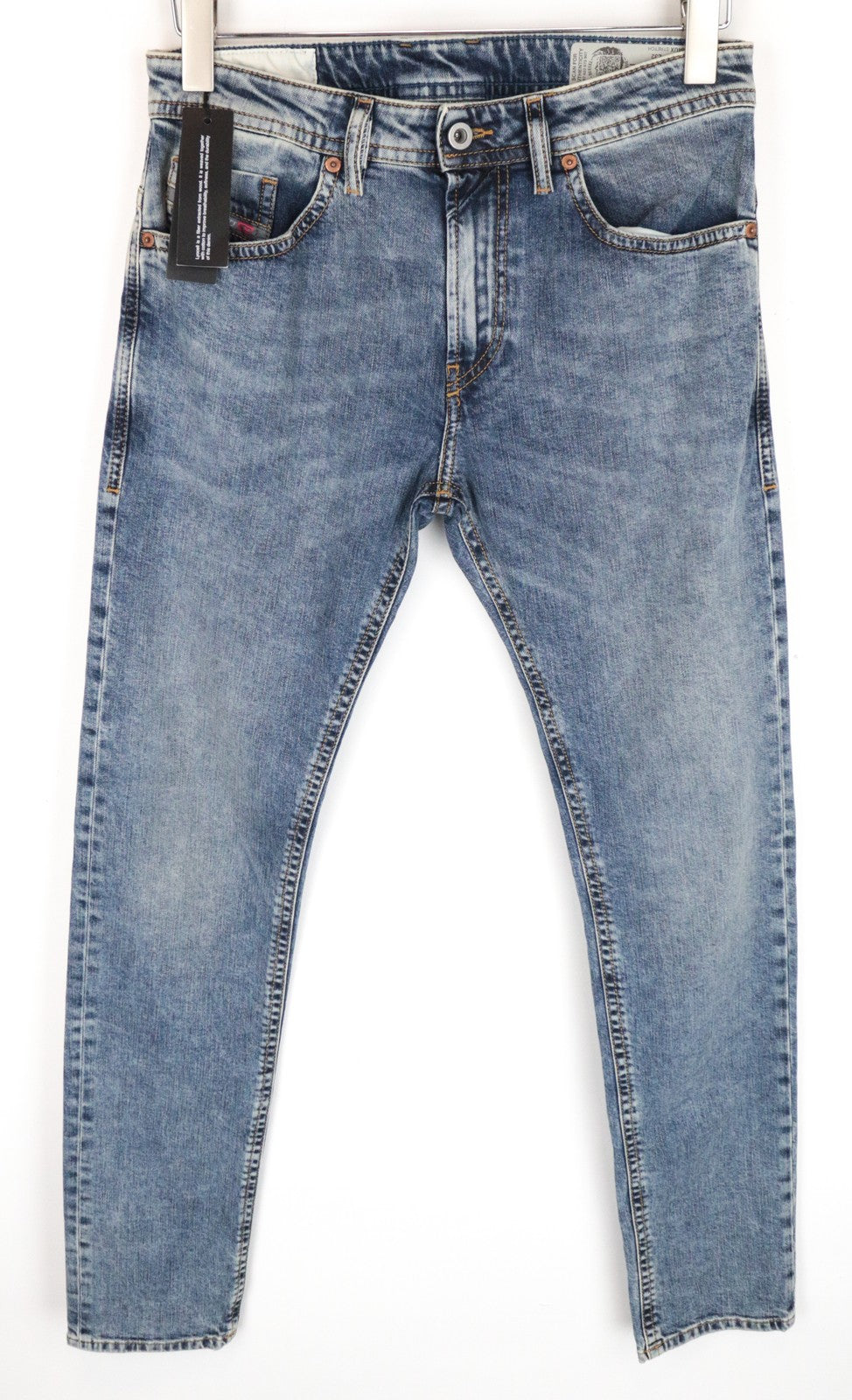 DIESEL Thommer 084UX vyriški džinsai W28/L32 Blue Wash Denim 