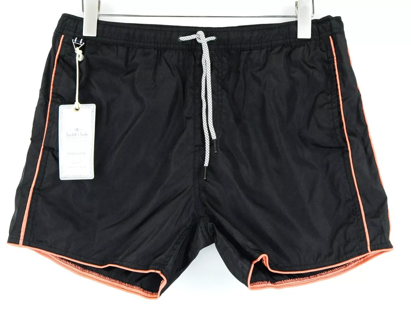 SCOTCH & SODA Swim Trunks W33 Men Black Pool Pull-On Summer Ams Couture Style