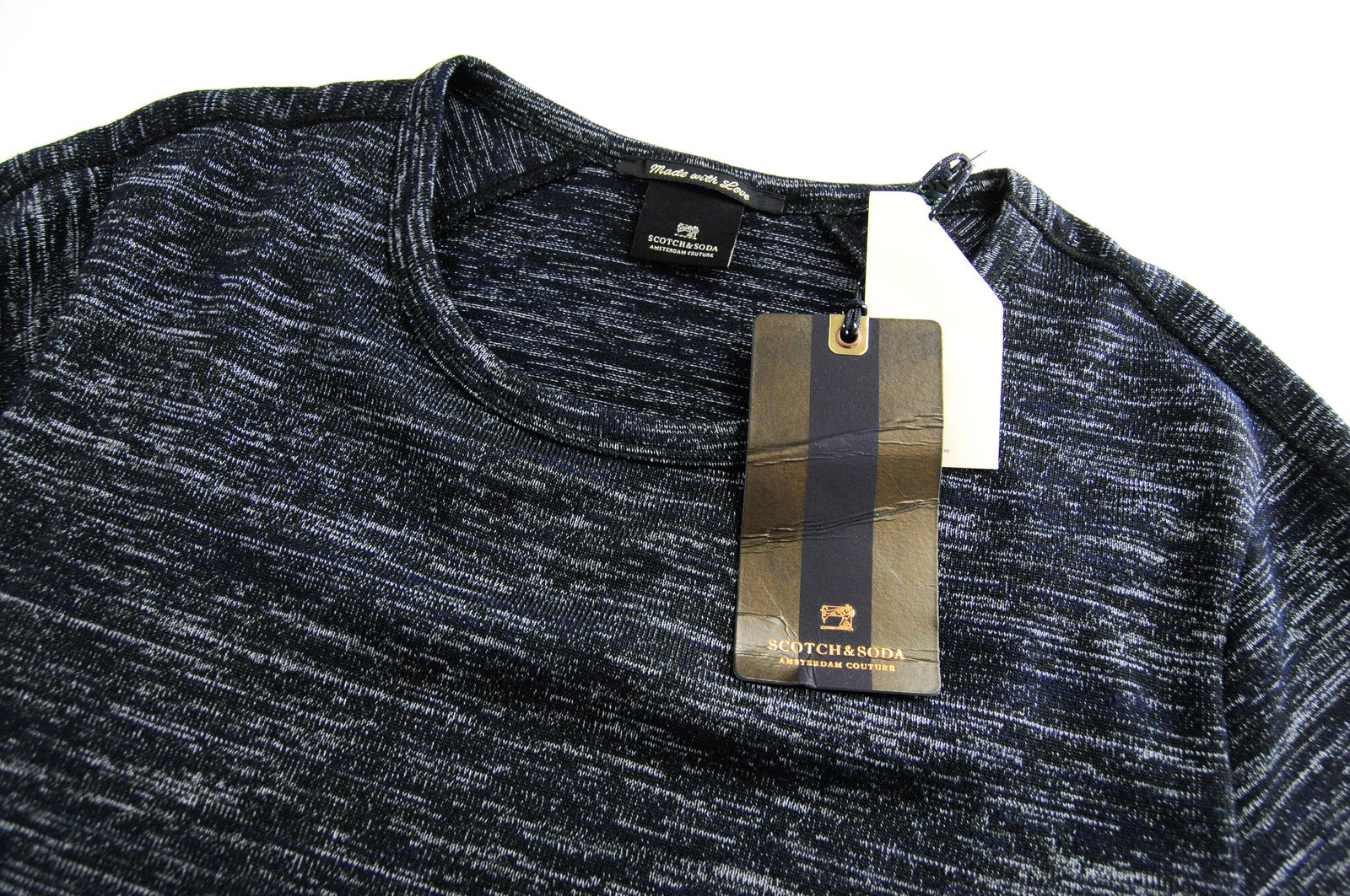 SCOTCH & SODA  Couture Mens S Blue Long T-Shirt Cotton  Stretch