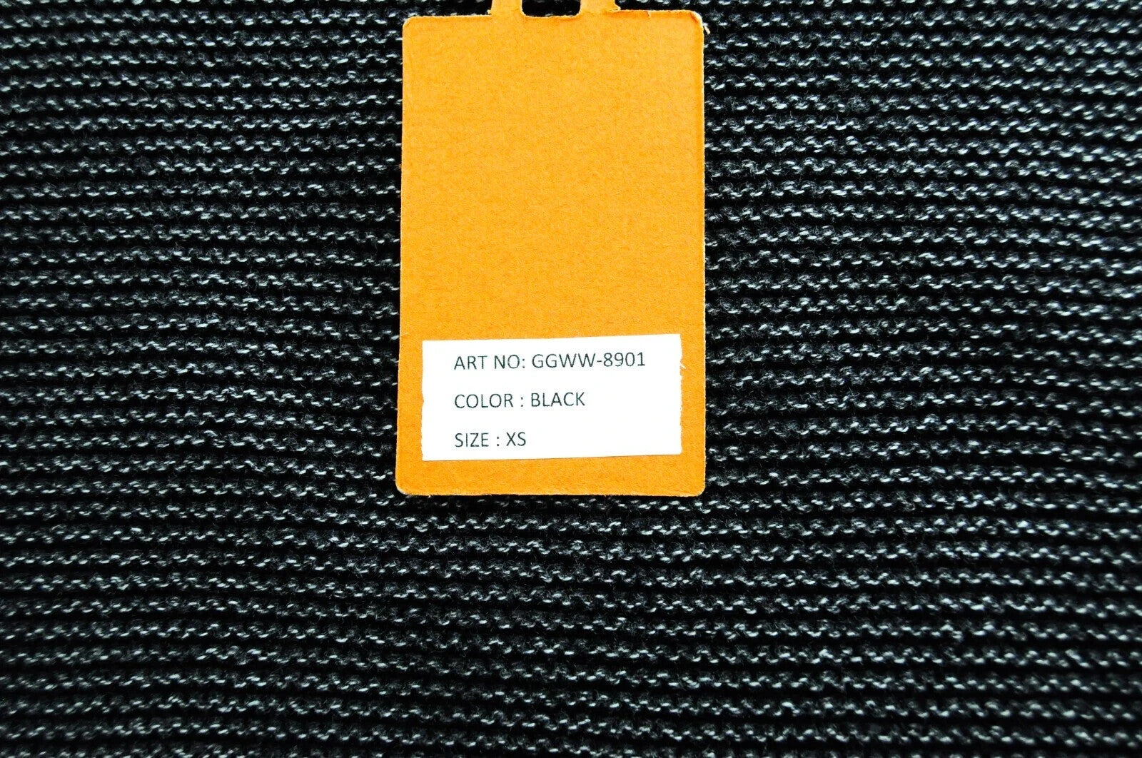 GOOD GENES XS moteriškas juodas megztas medvilninis megztinis ilgomis rankovėmis