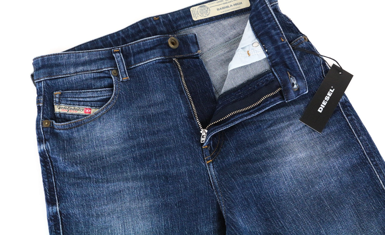 DIESEL Babhila-High 089AH moteriški džinsai W29/L32 tamprūs mėlyni 