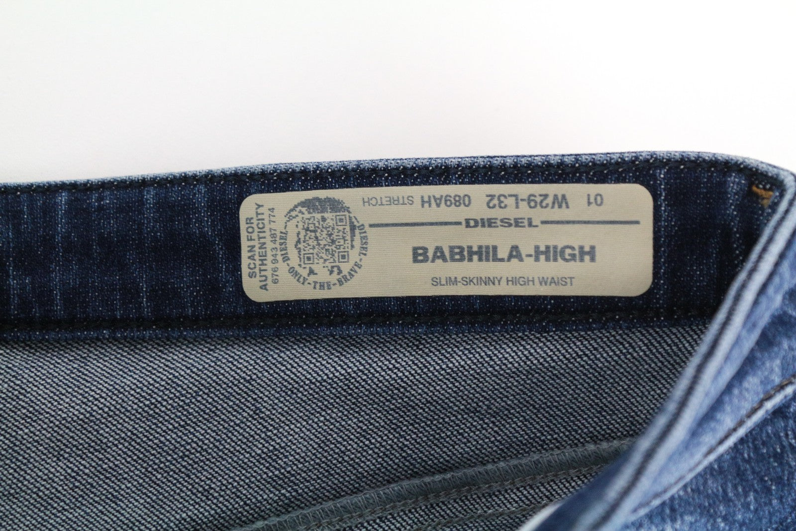 DIESEL Babhila-High 089AH moteriški džinsai W29/L32 tamprūs mėlyni 