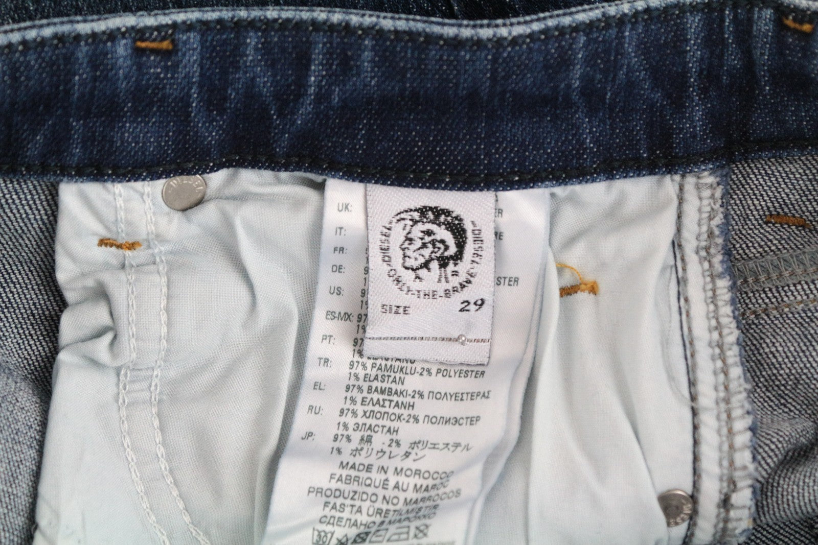 DIESEL Babhila-High 089AH moteriški džinsai W29/L32 tamprūs mėlyni 