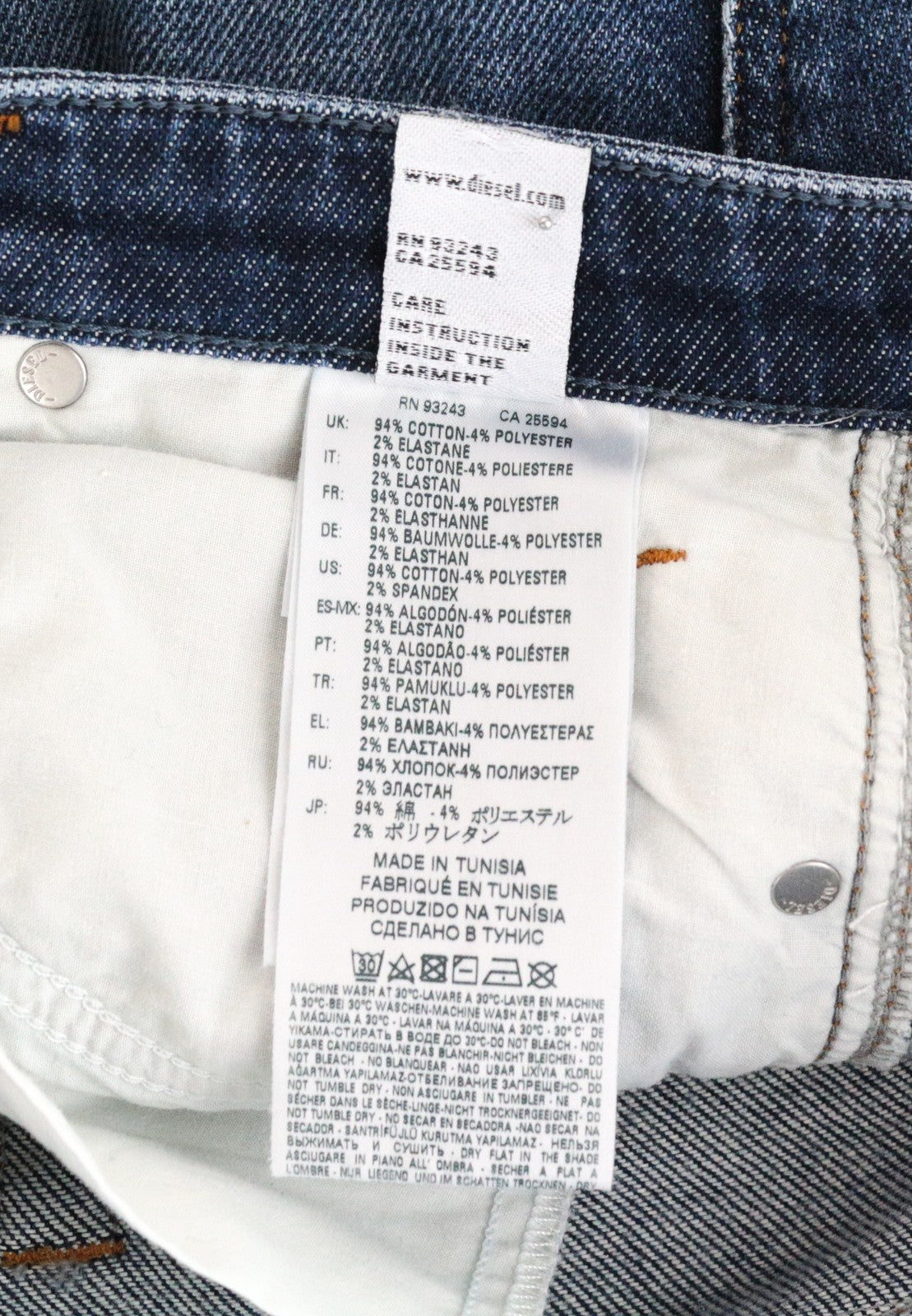 DIESEL Babhila-High 085AD moteriški džinsai W31/L32 5 kišenės mėlyni 