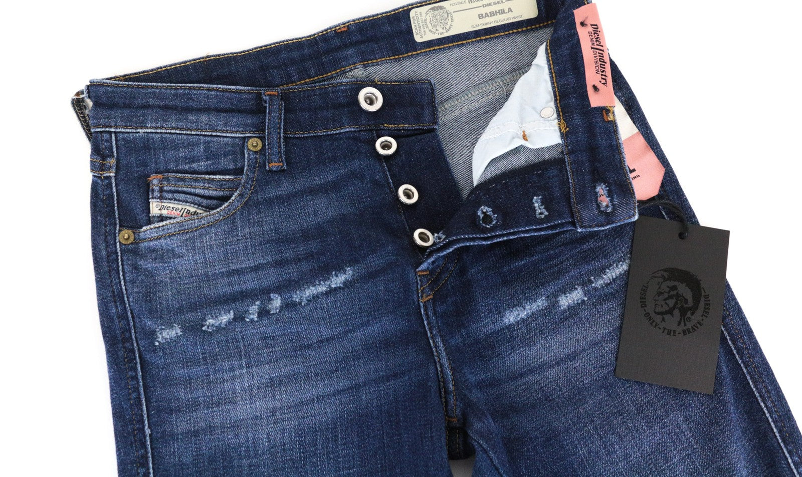 DIESEL Babhila 0092M moteriški džinsai W25/L32 medvilnės mėlyni 