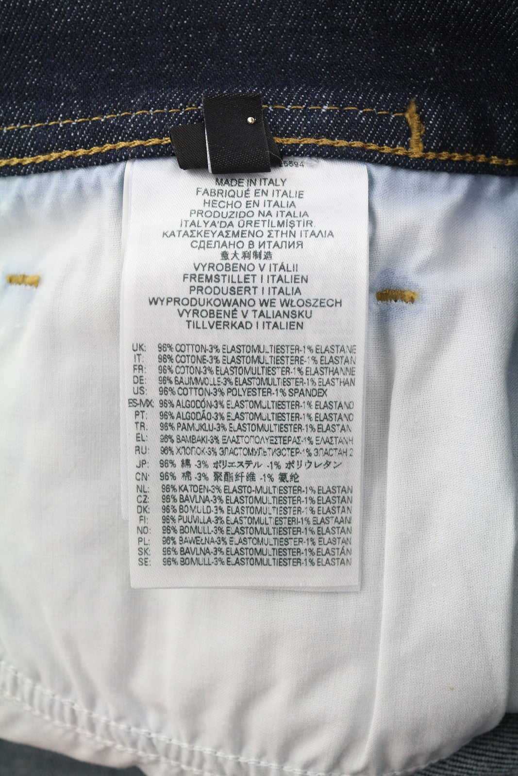 DIESEL 1983 D-Amny-Z Z9C33 vyriški džinsai W32/L32 aptempti aukštu juosmeniu, užtrauktuku 