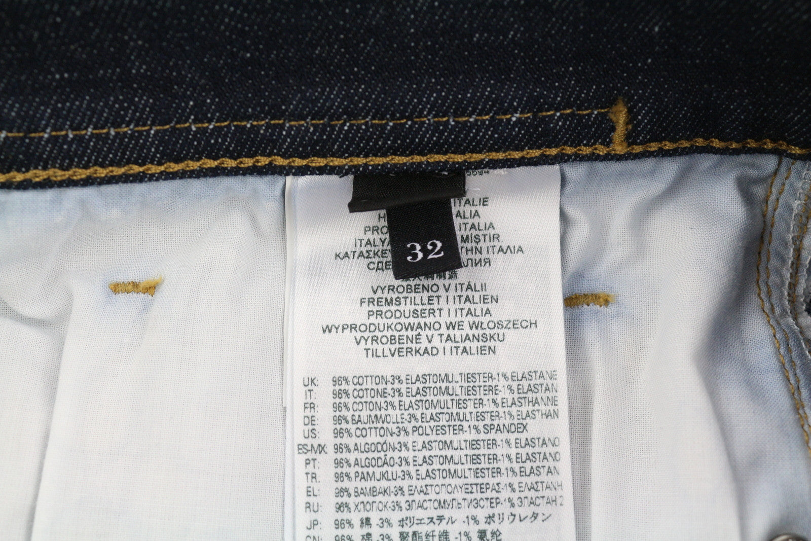 DIESEL 1983 D-Amny-Z Z9C33 vyriški džinsai W32/L32 aptempti aukštu juosmeniu, užtrauktuku 