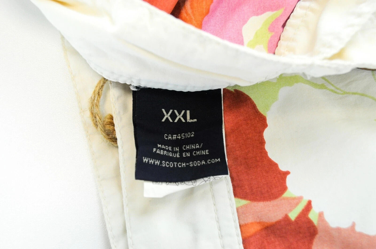 SCOTCH & SODA Swim Trunks 2XL Men Pull-On Green Floral Ams Couture Summer