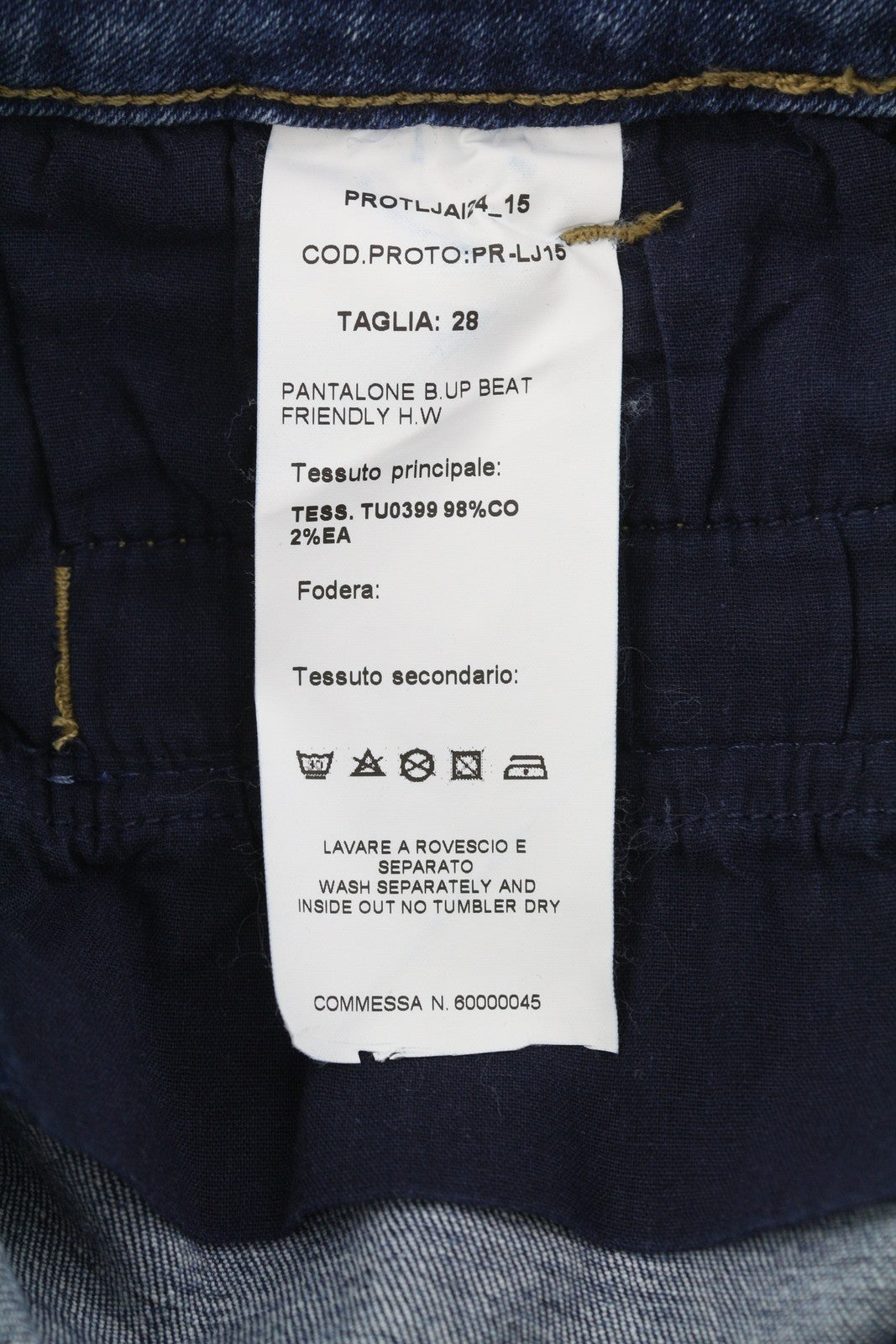 LIU JO Beat Friendly Women Jeans W28 Denim Blue Bootcut Fit Zip Fly Pockets