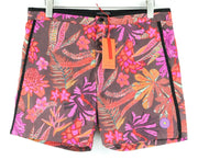 SCOTCH & SODA Men's Swimwear W37 Patterned Trunks Purple Orange Summer Pull-On