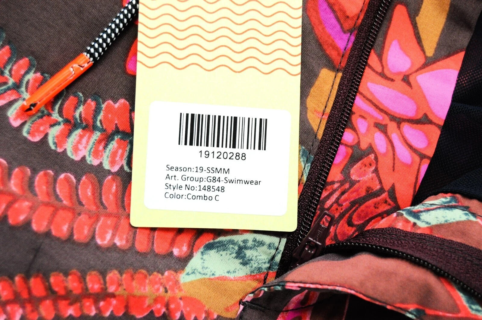 SCOTCH & SODA Men's Swimwear W37 Patterned Trunks Purple Orange Summer Pull-On