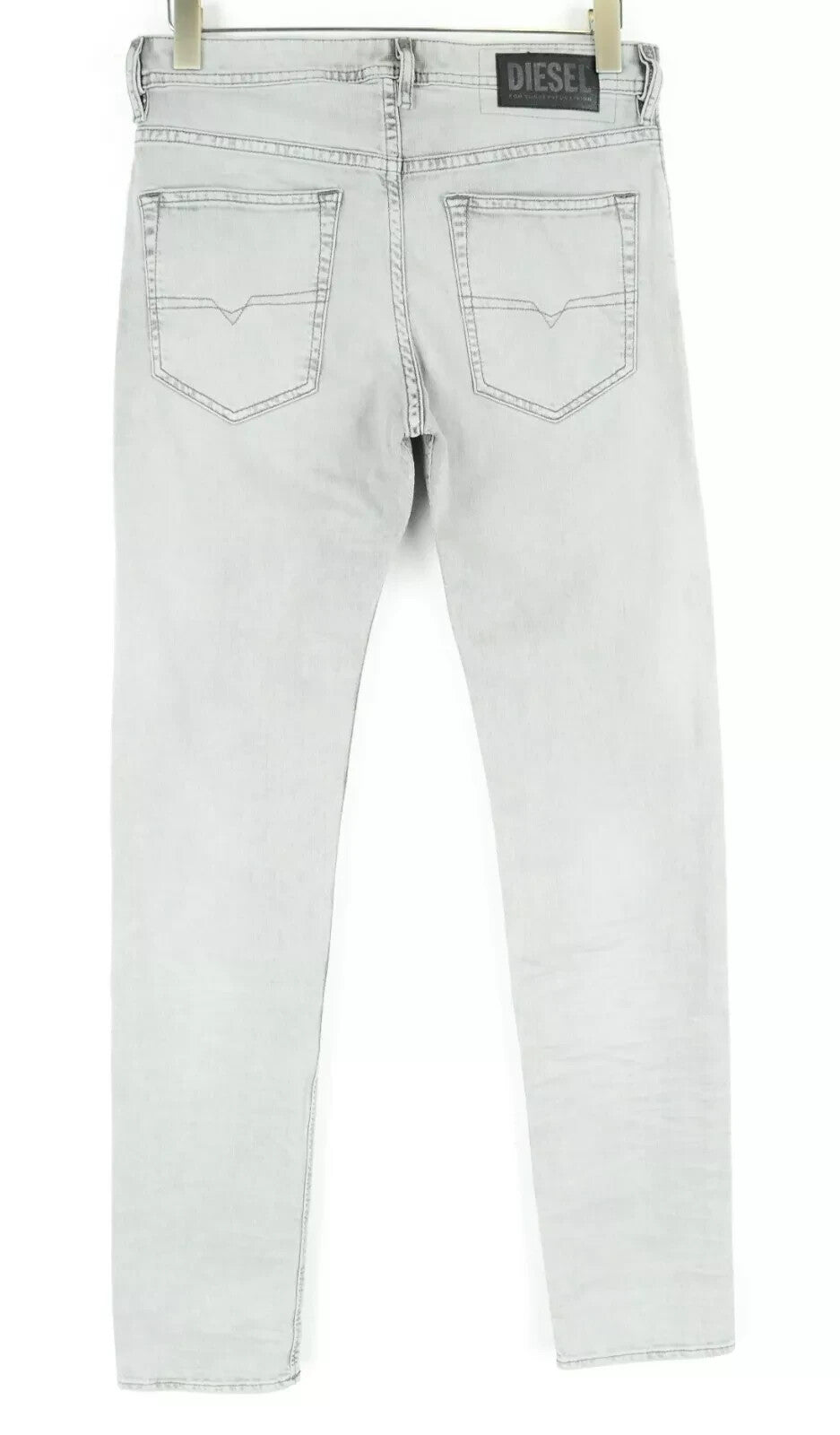 DIESEL Buster 069II Mens Slim Taper Jeans W28 L34 Grey Cotton Light Wash