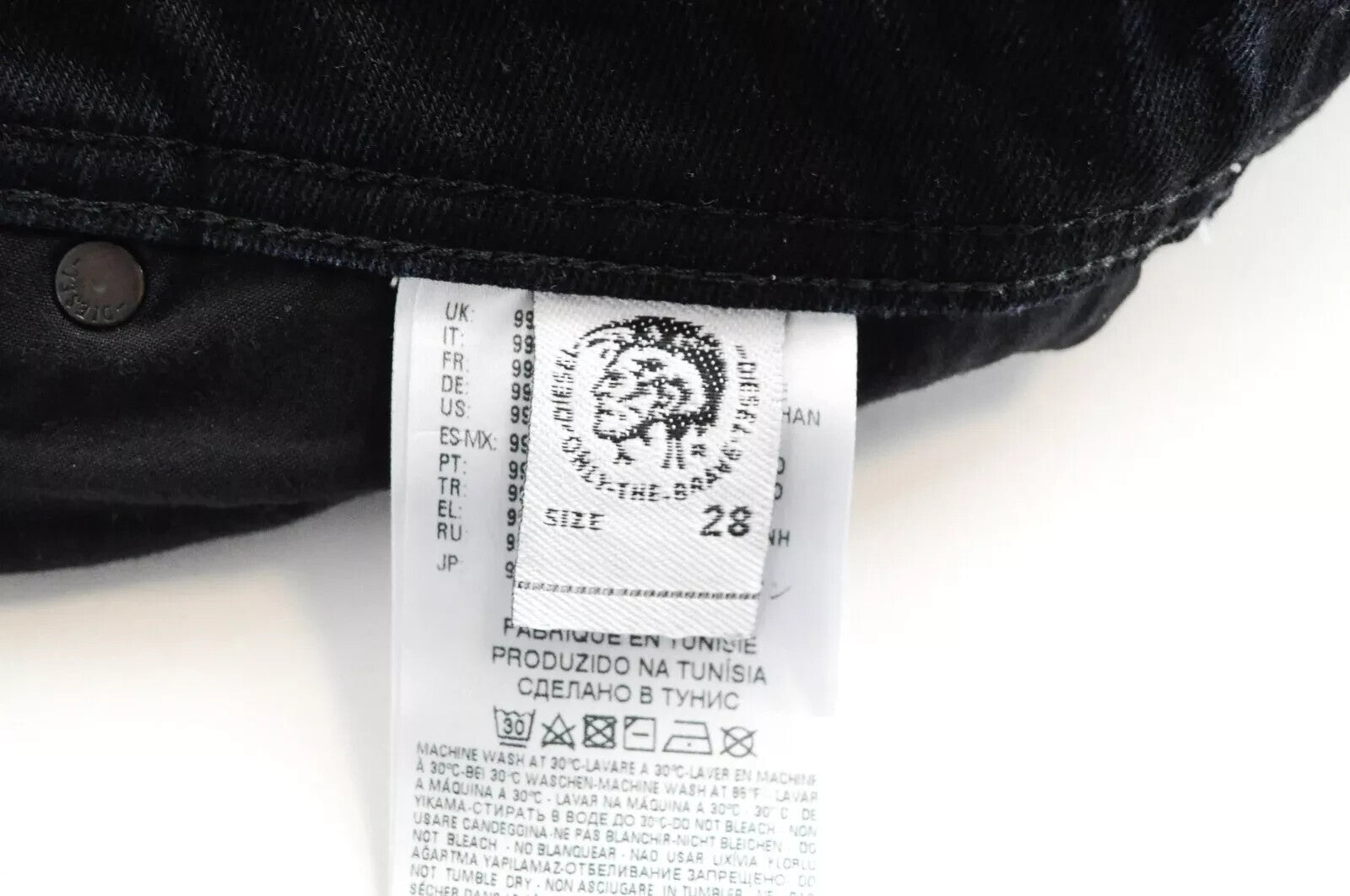 DIESEL Krayver R46D8 vyriški ploni morkų mėlynos spalvos džinsai W28 L32 tamprūs medvilniniai džinsai 