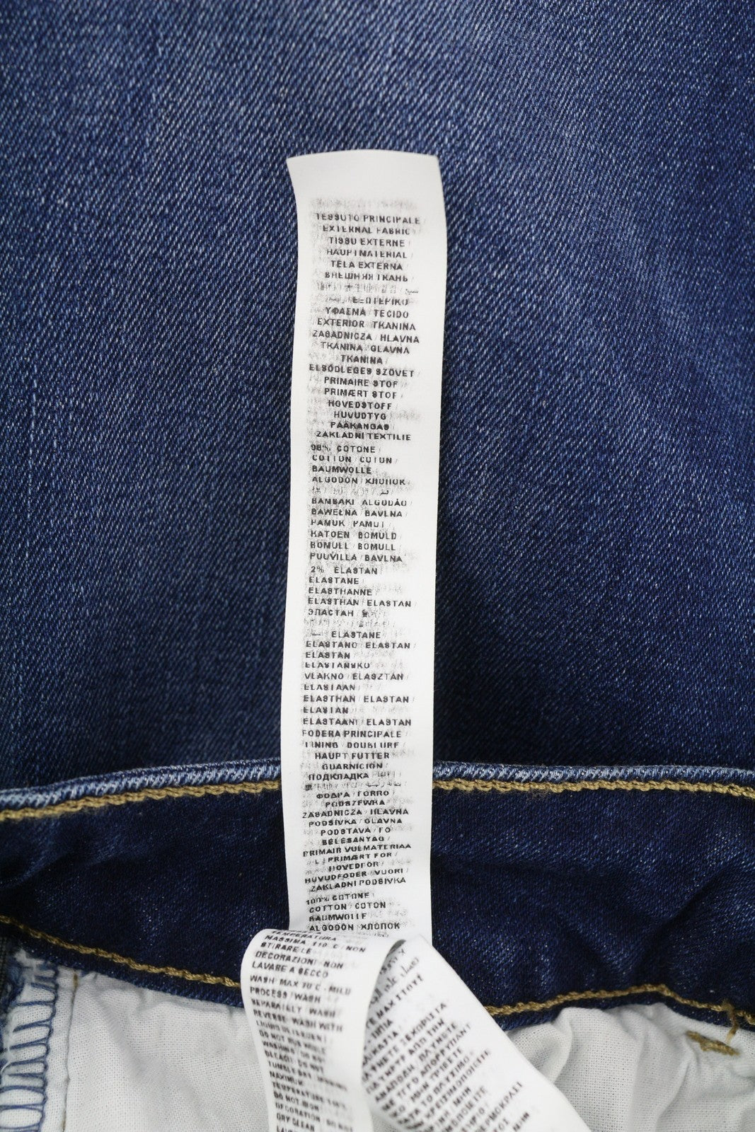 LIU JO Women Jeans W28 High Waist Bootcut Leg Zip Fly Fade Effect Denim Blue