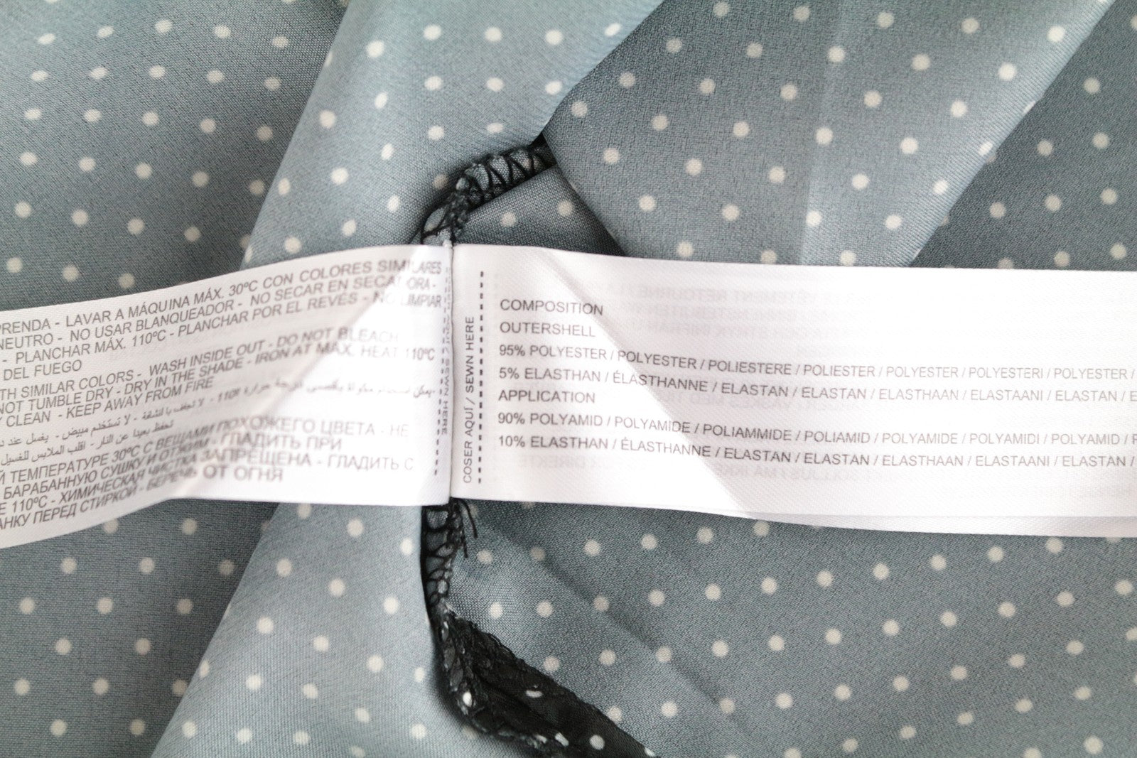 OHMA! Women's Top L Black Sleeveless Dot Lace Pullover