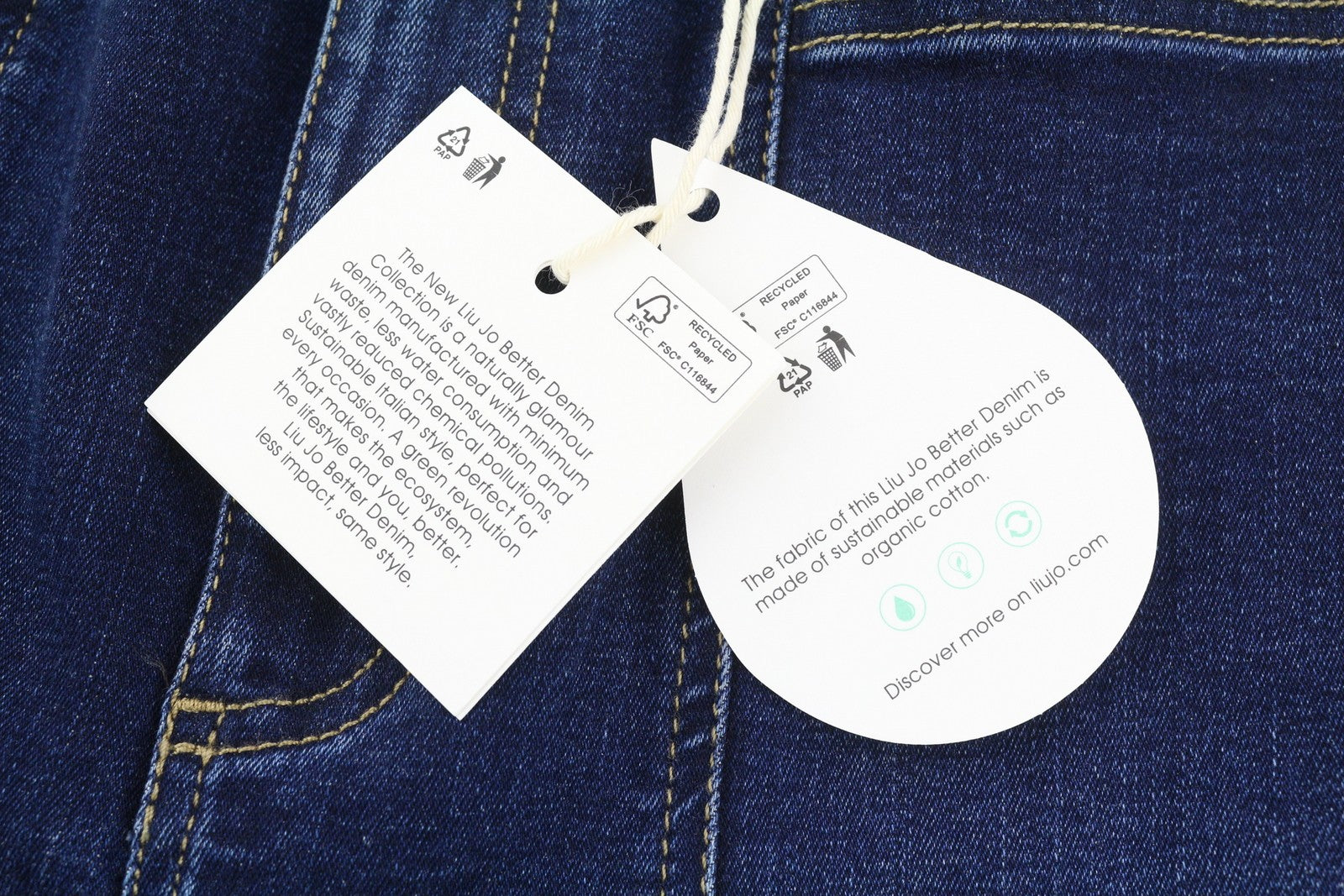 LIU JO moteriški džinsai W28 aukštu juosmeniu, laisvo kirpimo, su užtrauktuku, mėlyni 