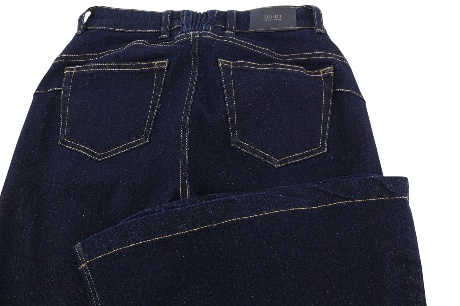 LIU JO Parfait Super Bea Women Jeans W28 Denim Black Bootcut Fit High Waist Zip