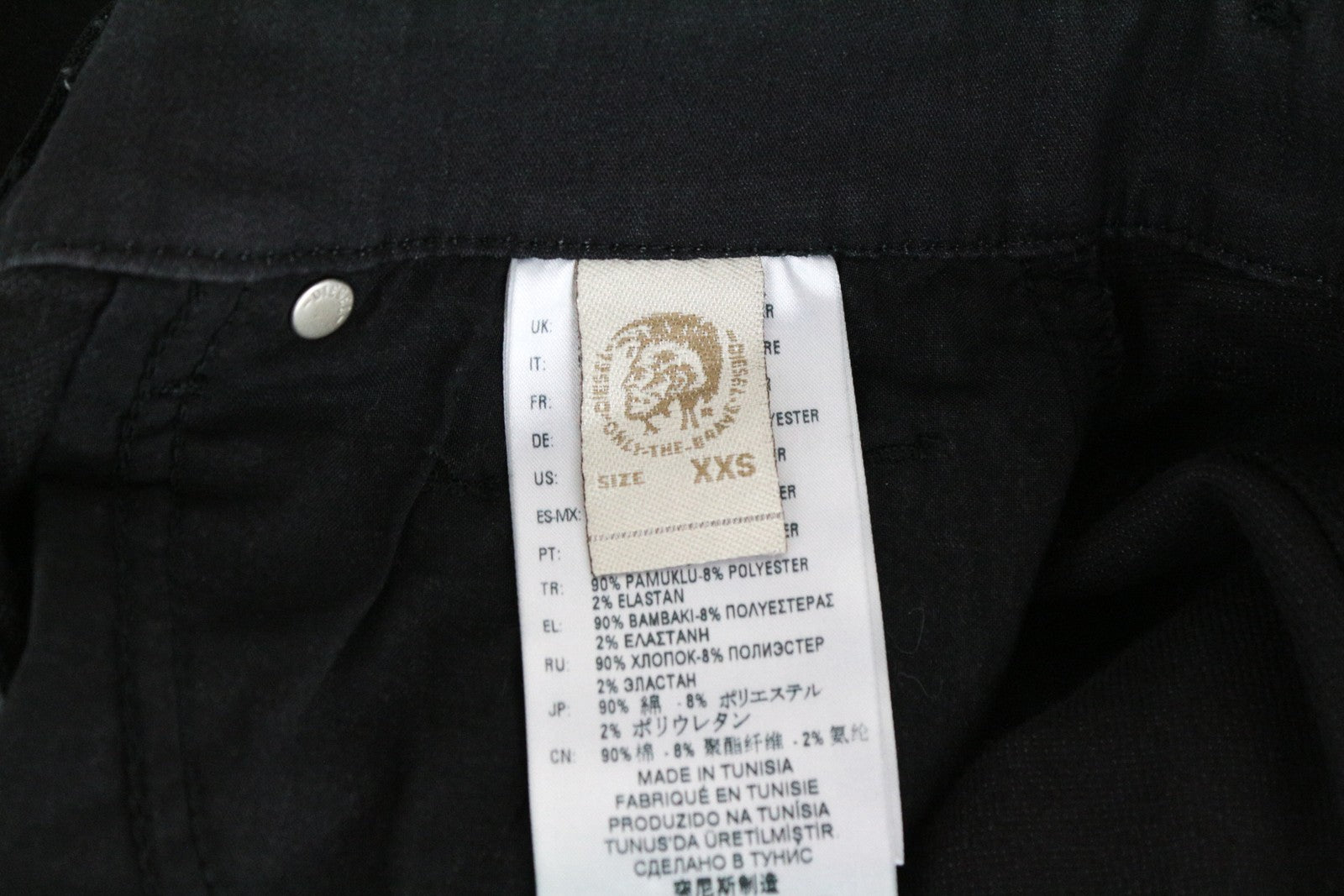 DIESEL D-Ottie-Ne 069HZ moteriškas kombinezonas 2XS, juodas, reguliuojamas 