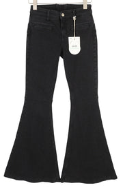 LIU JO Parfait Super Be moteriški džinsai W28 Denim Black Bootcut High Waist Zip 