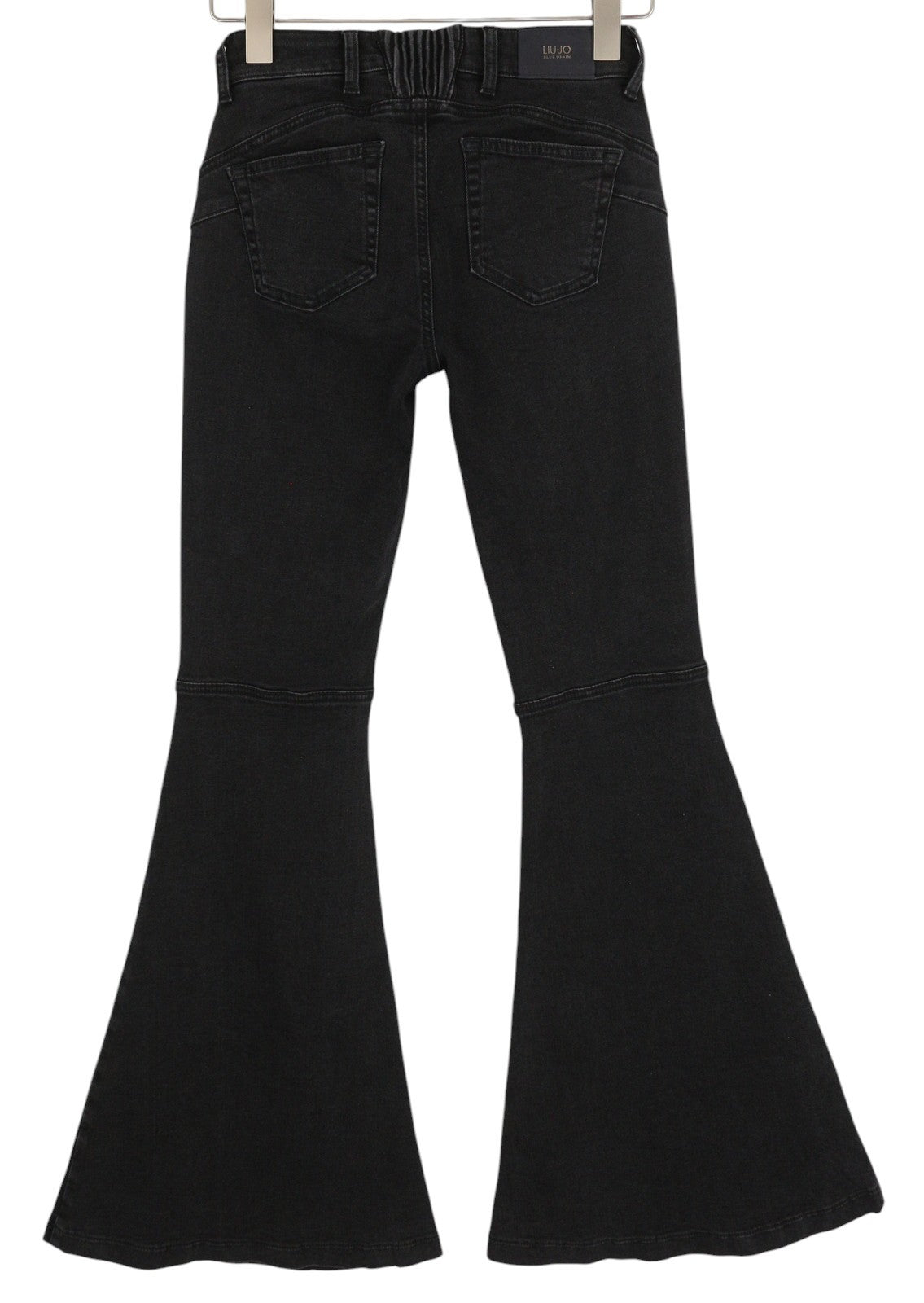 LIU JO Parfait Super Be moteriški džinsai W28 Denim Black Bootcut High Waist Zip 