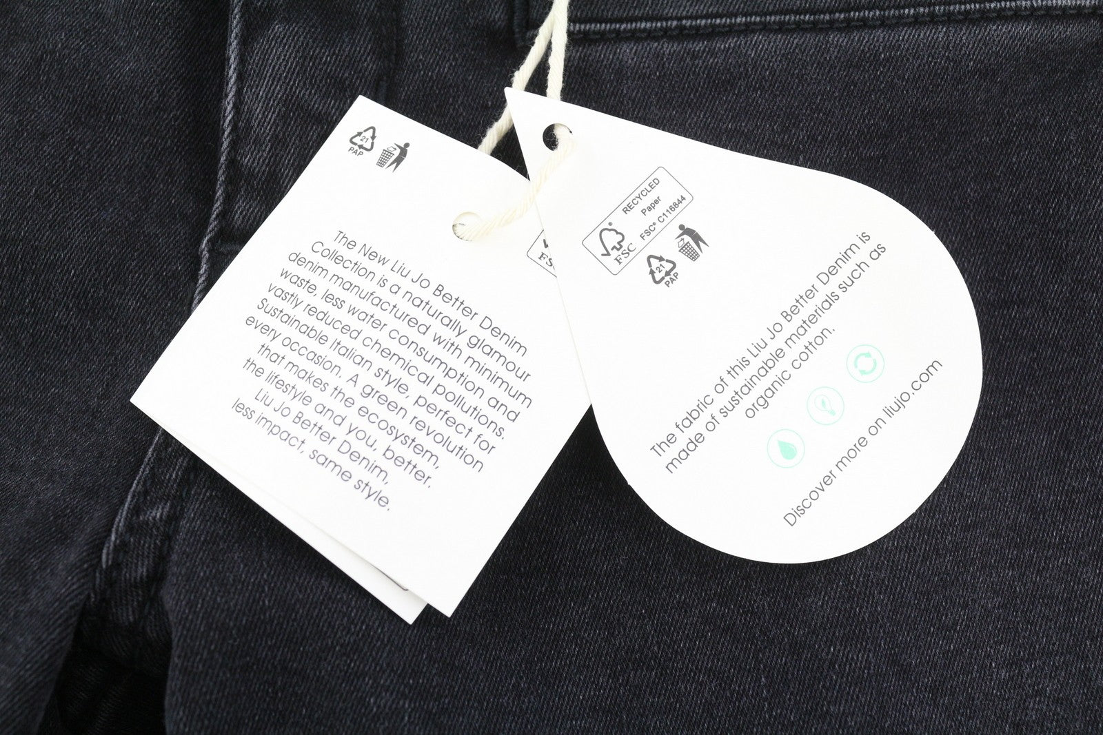 LIU JO Parfait Super Be moteriški džinsai W28 Denim Black Bootcut High Waist Zip 