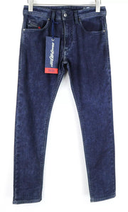 DIESEL Thommer-T 084ZP vyriški džinsai W29 Sweat Jogg Tamsiai mėlyna, plona, ​​elastinga 