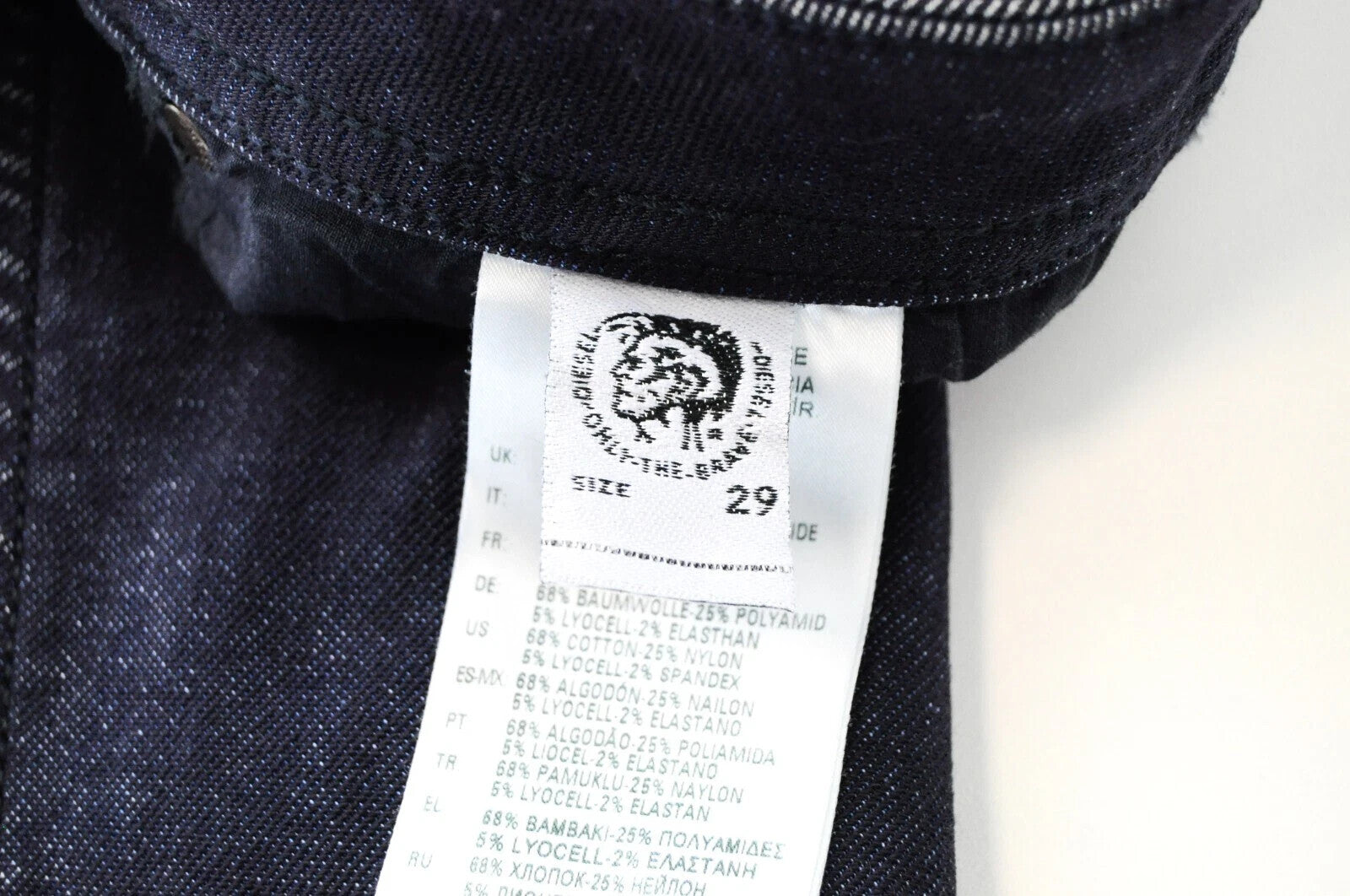 DIESEL Thommer-T 084ZP vyriški džinsai W29 Sweat Jogg Tamsiai mėlyna, plona, ​​elastinga 