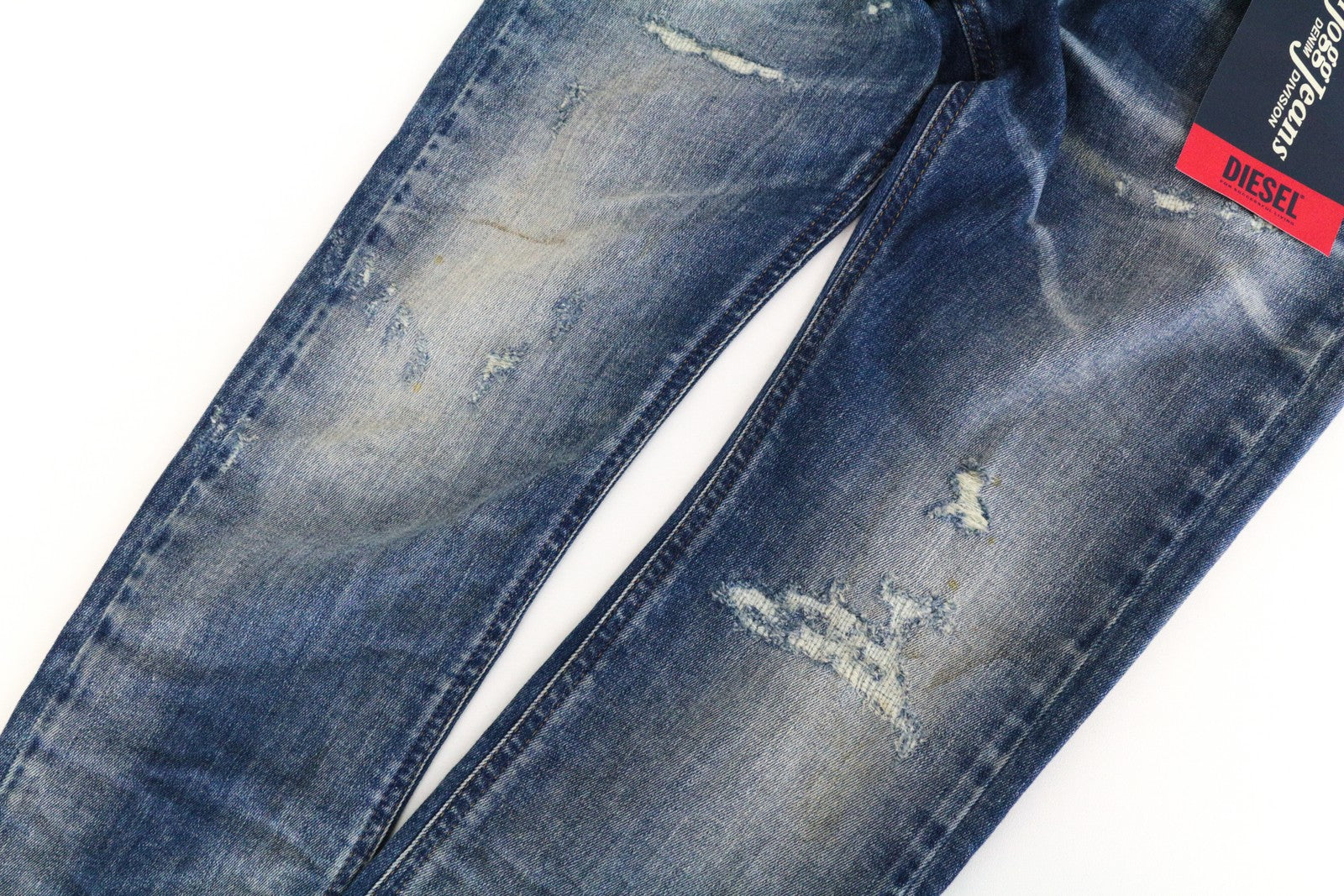 DIESEL Krailey-B-T 0870Q Women's Jeans W32 Blue Distressed