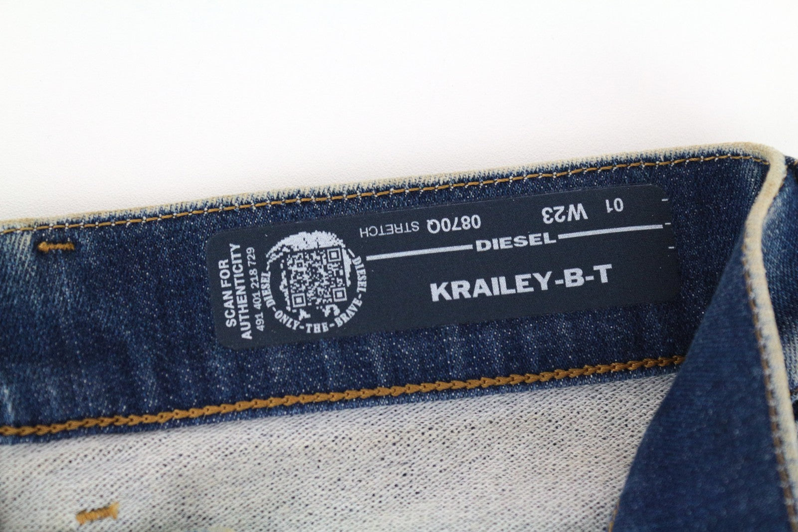 DIESEL Krailey-B-T 0870Q Women's Jeans W32 Blue Distressed