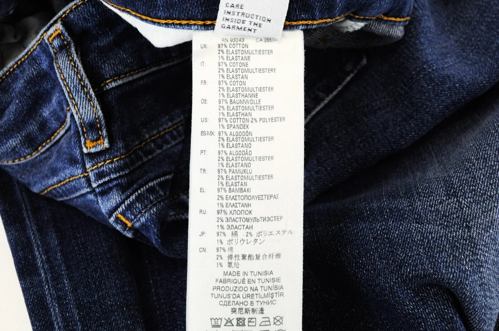 DIESEL D-Bazer 083AZ vyriški džinsai W28/L32 siaurėjantys mėlyni tamprūs medvilniniai džinsai 