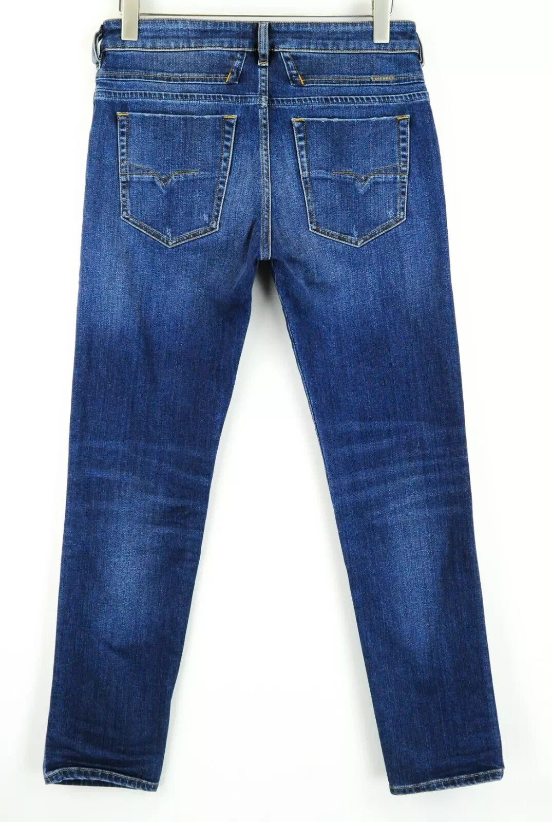 DIESEL D-Bazer 083AZ vyriški džinsai W29/L32 siaurėjantys skalbtos mėlynos medvilnės džinsai 