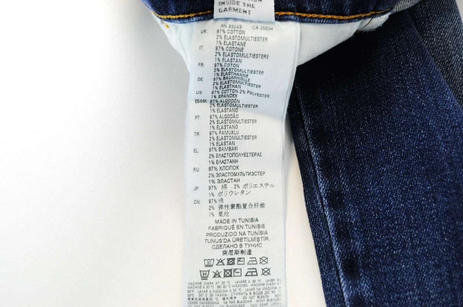 DIESEL D-Bazer 083AZ vyriški džinsai W29/L32 siaurėjantys skalbtos mėlynos medvilnės džinsai 