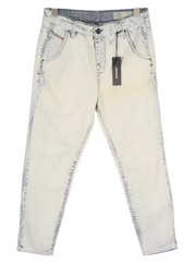 DIESEL Fayza-Evo 0682E Women Jeans W25/L32 Relaxed Boyfriend Low Waist Washed