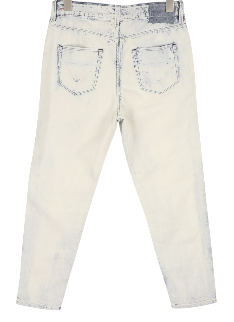 DIESEL Fayza-Evo 0682E Women Jeans W25/L32 Relaxed Boyfriend Low Waist Washed
