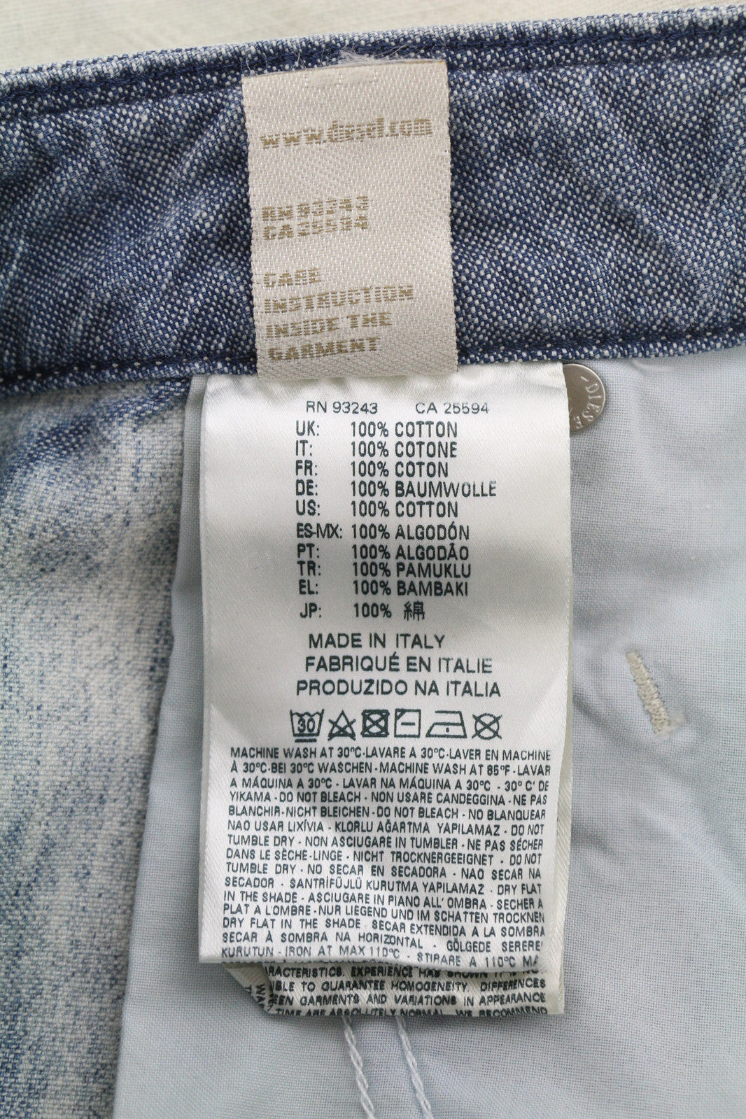 DIESEL Fayza-Evo 0682E Women Jeans W25/L32 Relaxed Boyfriend Low Waist Washed